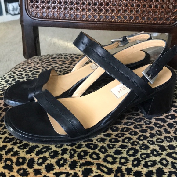 Vintage Coach block heel sandals, made in Italy - Picture 2 of 11